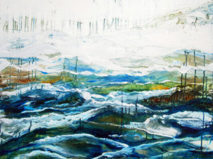 Sea to Sky, Acrylic on Canvas, 30x40x.75 J.Jarville