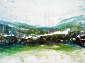 Sea to Sky , Acrylic on Canvas, 30x40x.75 J.Jarville