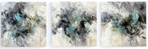 3 to Tango, Acrylic, 20x60 by J.Jarville