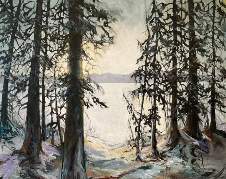 Forest Bathing, Acrylic on Canvas, 48x60 by J.Jarville