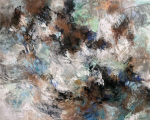 Where Whales Go To Play, Mixed Media, 48x60 J.Jarville SOLD