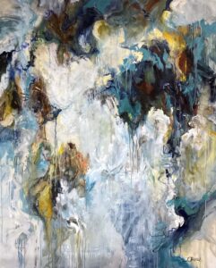 A Thousand Splashes Sparkle, 60x48 Jarville