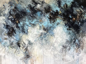 On Thin Ice, 72x96.diptych J.Jarville