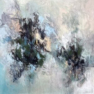 When the Sea Kisses the Shoreline, .40x40 J.Jarville